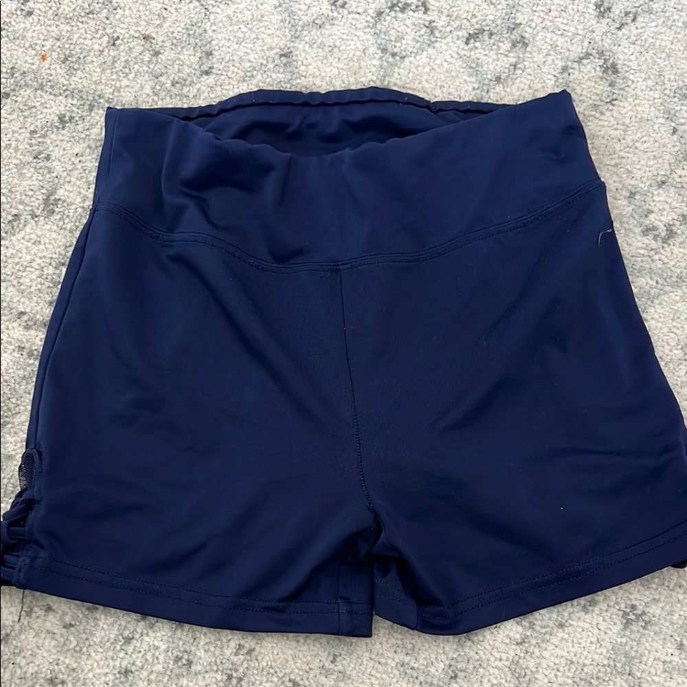 Justice Blue High-Waisted Shorts